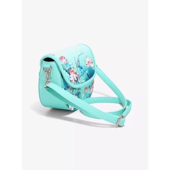 Loungefly Disney Mulan Cri-Kee & Mulan Lotus Crossbody Bag
